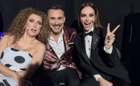 Μαγγίρα - Eurovision: Οι φωτογραφίες με Καπουτζίδη - Βρανά από τα παρασκήνια του εθνικού τελικού