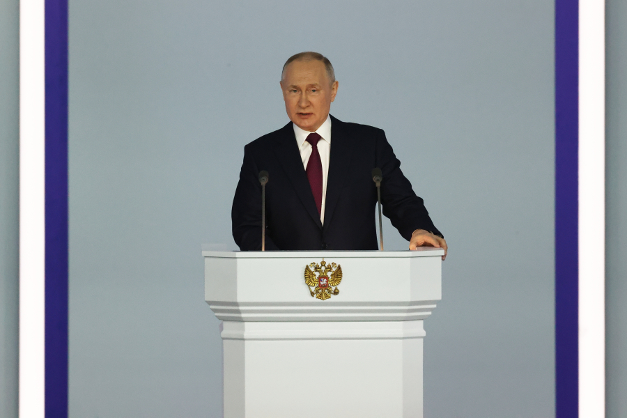 Διάγγελμα Πούτιν: «Η Δύση χρησιμοποίησε την Ουκρανία για να "τελειώσει" την Ρωσία»