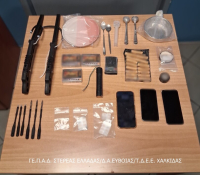 Χαλκίδα: Τρεις συλλήψεις για όπλα, ναρκωτικά και αρχαιότητες