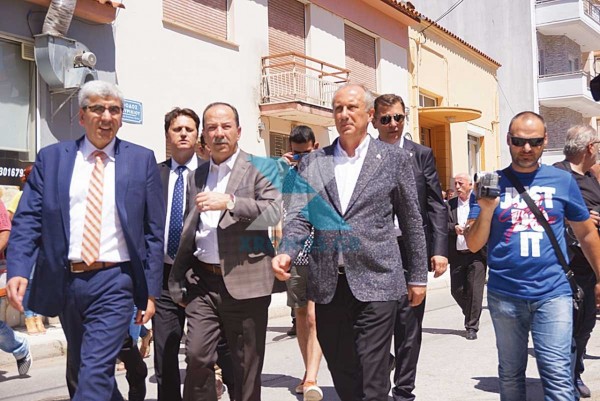 Επίσκεψη Ιντζέ στην Κομοτηνή - Προσήχθησαν δύο Τούρκοι που επιχείρησαν να αναρτήσουν πανό