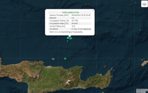 Τέσσερις σεισμοί ταρακούνησαν το Ηράκλειο - Οσα κατέγραψε το Εθνικό Αστεροσκοπείο