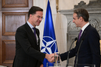 Μητσοτάκης - Ρούτε: Να συνεχιστεί η στήριξη στην Ουκρανία - Ανάγκη κοινής αντιπυραυλικής προστασίας