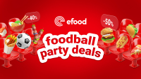 Το efood υποδέχεται τον τελικό του Παγκοσμίου με τα «Foodball Party Deals» και εκπτώσεις από -25%