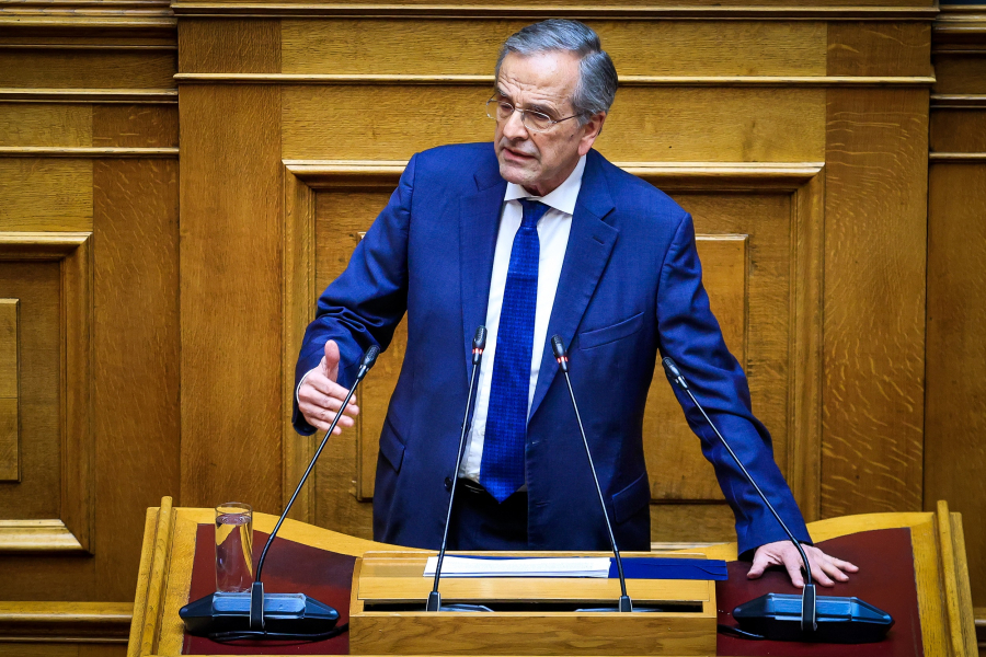 Η σκληρότερη ομιλία Σαμαρά: «Η χώρα δεν έχει οξυγόνο» - Κατά ριπάς για ελληνοτουρκικά, Ουκρανία, Τέμπη και «επιτελικό κράτος»