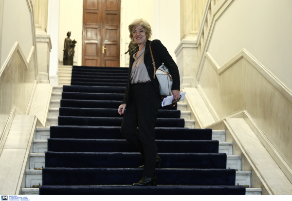 Υπέρ της προσφυγής στη Χάγη τοποθετήθηκε η Σία Αναγνωστοπούλου στη συνάντηση με τον Γιώργο Γεραπετρίτη