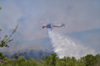 Σε εξέλιξη η φωτιά στην περιοχή Μέλπεια της Μεσσηνίας