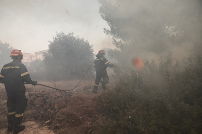 Φωτιά τώρα στη Μαγνησία, σηκώθηκαν εναέρια - Μήνυμα του 112 για εκκένωση οικισμού