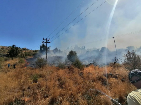 Κρήτη: Συναγερμός στην Πυροσβεστική για φωτιά στα Λιβάδεια (vid)
