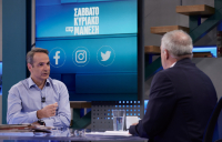 Μητσοτάκης: Ζητά σεβασμό στις Πρέσπες, βλέπει πιο ψηλό κατώτατο μισθό λόγω «μαύρων»