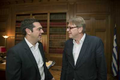 Στο προσφυγικό επικεντρώθηκε η συνάντηση Τσίπρα - Φερχόφστατ