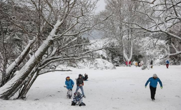 Εντυπωσιακές εικόνες από την «κατάλευκη» Πάρνηθα (pics)