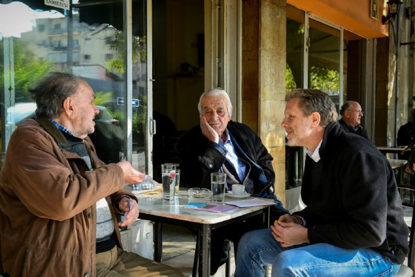 Στην Ακαδημία Πλάτωνος ο Γερουλάνος για συζήτηση με τους κατοίκους