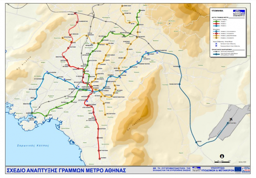 Αυτός είναι ο νέος χάρτης του Μετρό: Θα ενώνει όλο το Λεκανοπέδιο (εικόνα)