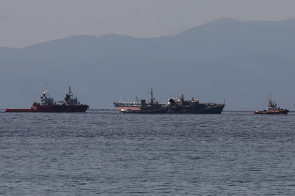 Βίντεο από drone με τις ζημιές στο ναρκοθηρευτικό Καλλιστώ