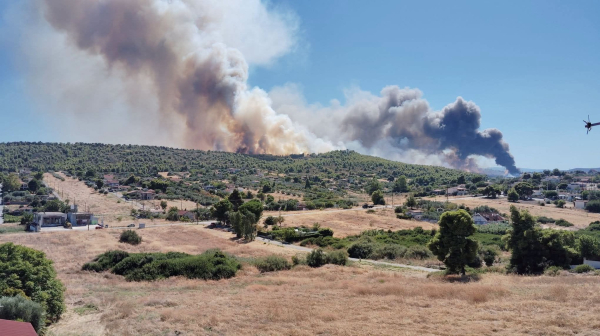Πτώση Phantom στην Τανάγρα: Ήχησε το 112 για την φωτιά που ξέσπασε