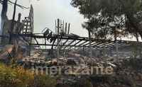 Η φωτιά κατέστρεψε την ιστορική ταβέρνα «Δαμιανός» στον Αγαλά