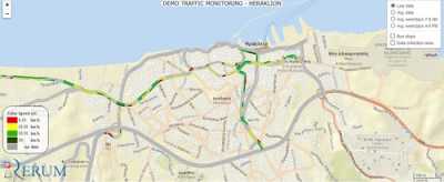 Δήμος Ηρακλείου: Διαθέσιμη στο κοινό εφαρμογή μέτρησης κυκλοφοριακής κίνησης