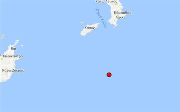 Σεισμός 3,9 ρίχτερ νότια της Κάσου