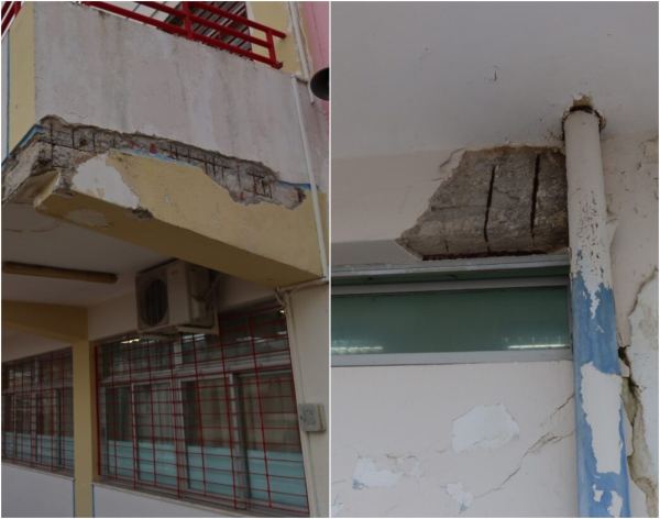 Σε οριακή κατάσταση οι υποδομές στο 24ο Γυμνάσιο Λύκειο Αθηνών (εικόνες)