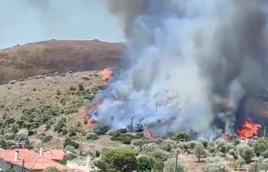 Φωτιά στην Κερατέα: Κοντά σε σπίτια οι φλόγες - Εστάλη 112 για 4 οικισμούς