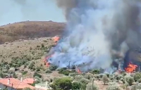 Φωτιά στην Κερατέα: Κοντά σε σπίτια οι φλόγες - Εστάλη 112 για 4 οικισμούς