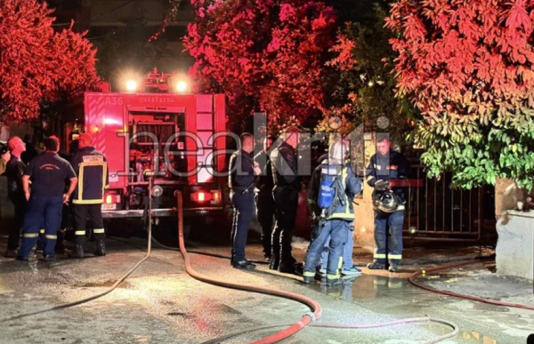 Ηράκλειο: Δύο νεκροί έπειτα από φωτιά σε σπίτι