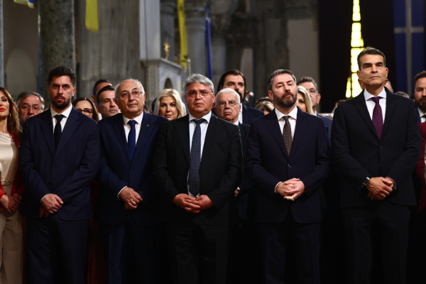 Τασούλας, Ανδρουλάκης, Νατσιός και Καρυστιανού στη δοξολογία στον Άγ. Δημήτριο Θεσσαλονίκης