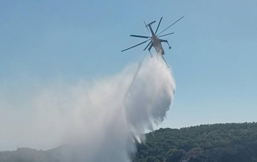 Φωτιά στα Σήμαντρα Χαλκιδικής: Χωρίς ενεργό μέτωπο η πυρκαγιά