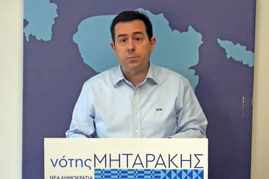 Όταν ο Μηταράκης παρουσίαζε περήφανος το πλημμυρισμένο σήμερα νέο κτίριο του αεροδρομίου στη Χίο