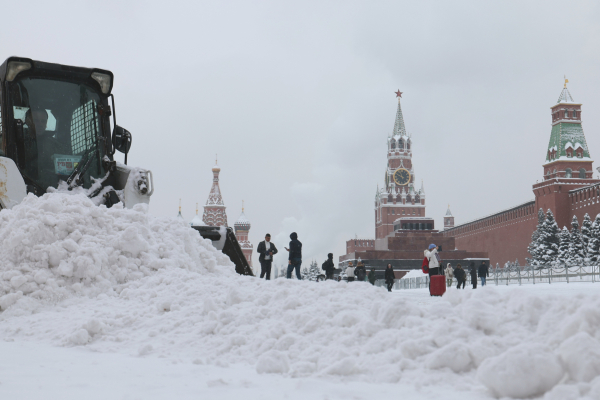 Ρεκόρ χιονόπτωσης τον Ιανουάριο στη Μόσχα