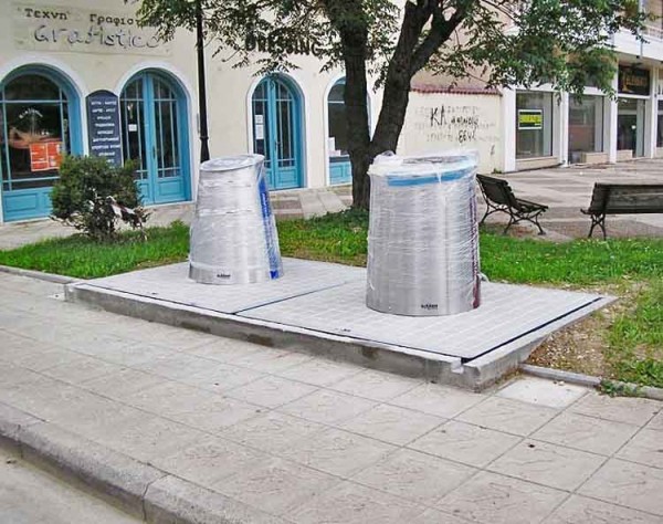 Χαλκίδα:Σε πιλοτική λειτουργία το σύστημα υπόγειων κάδων