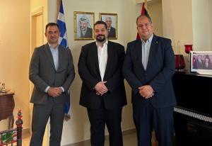 Συνάντηση Χαρίτση με τον εκπρόσωπο Τύπου της Φατάχ - Τι συζήτησαν