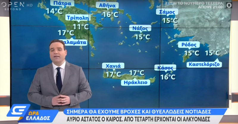 Κλέαρχος Μαρουσάκης: Με Αλκυονίδες και «εκπλήξεις» ο καιρός τον Φεβρουάριο