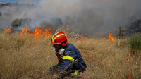 Μεγάλη φωτιά στο Γύθειο - 5 εναέρια συνδράμουν στην επιχείρηση κατάσβεση
