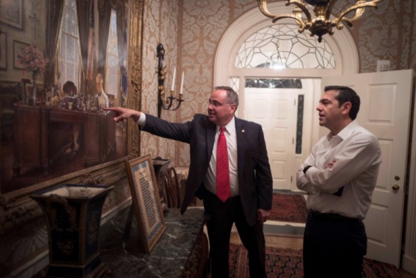 Το tweet του Αλ. Τσίπρα από το ιστορικό Blair House