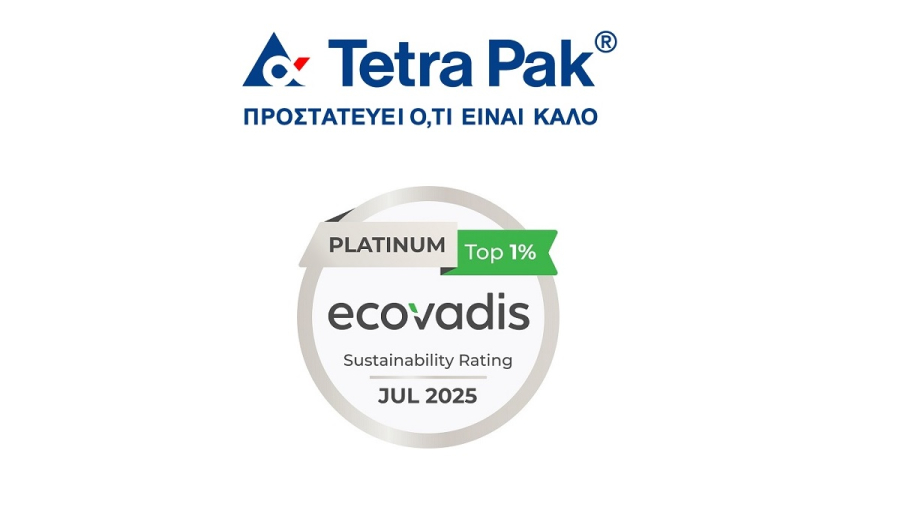 Tetra Pak®: Platinum διάκριση EcoVadis για τις επιδόσεις της στη βιωσιμότητα