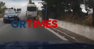Θεσσαλονίκη: Βίντεο ντοκουμέντο από την καραμπόλα πέντε οχημάτων στο Πλαγιάρι