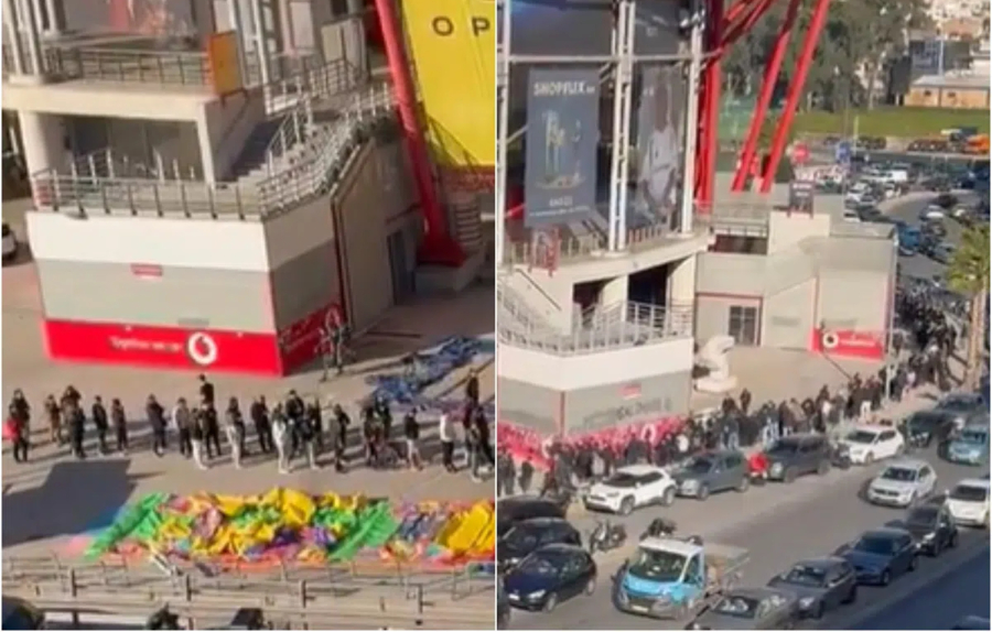 Χαμός έξω από το «Καραϊσκάκης» για μία επετειακή φανέλα του Ολυμπιακού (βίντεο)