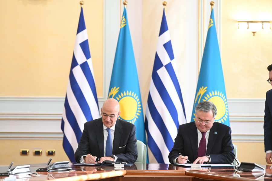 Δένδιας: Ο αναθεωρητισμός δε θα γίνει ανεκτός τον 21ο αιώνα - Αξιόπιστος ενεργειακός εταίρος το Καζακστάν