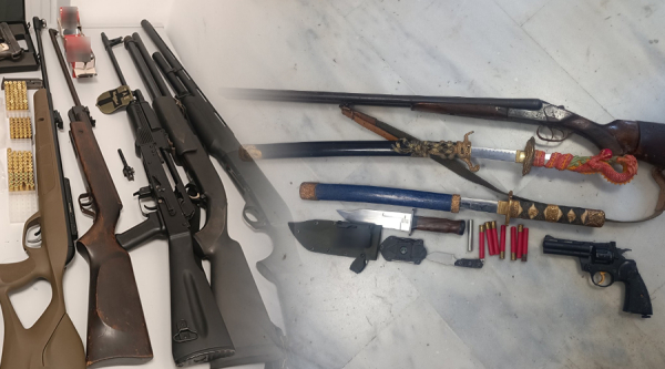 Χανιά: Μία κλήση για ενδοοικογενειακή βία αποκάλυψε οπλοστάσιο