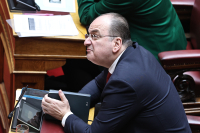Ο Μακάριος Λαζαρίδης και η ακολουθία του Νυμφίου
