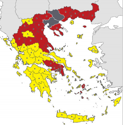Κορονοϊός Ελλάδα: Ο νέος χάρτης της Ελλάδας, οι τρεις ζώνες και πού ανήκει κάθε περιοχή