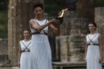 H αφής της Ολυμπιακής Φλόγας σε εικόνες