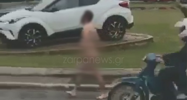 Κρήτη: Άνδρας κυκλοφουρούσε γυμνός σε λεωφόρο μεσημεριάτικα (vid)