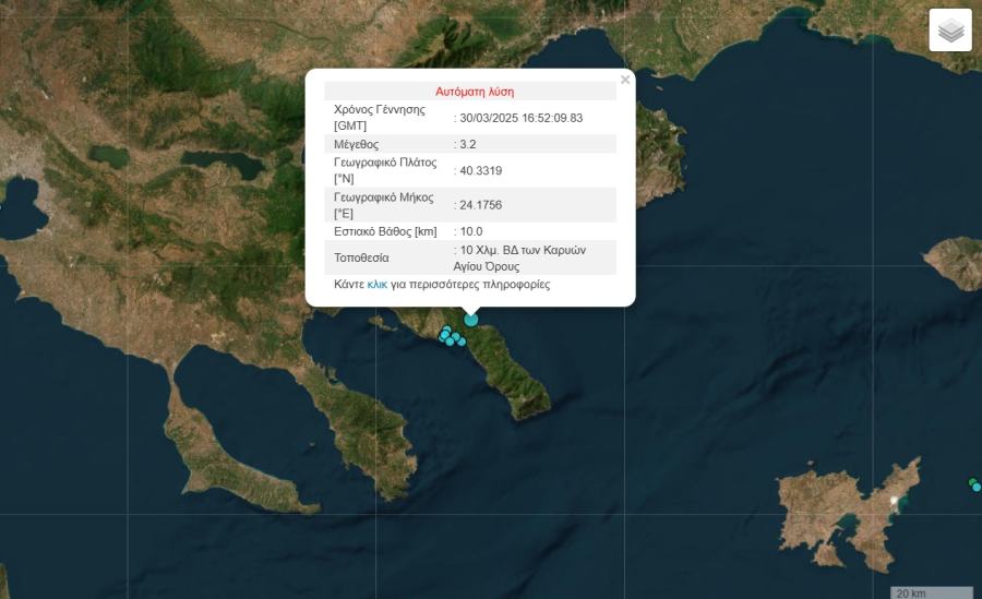 Σεισμός τώρα στο Άγιο Όρος