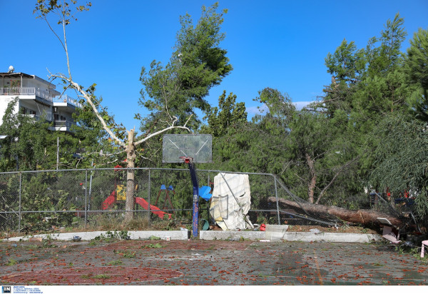 Μέτρα για τους πολίτες του Νέου Ηρακλείου που υπέστησαν ζημιές από τον ανεμοστρόβιλο ζητά ο Δήμος