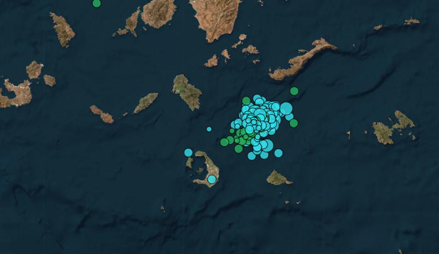 Σεισμός τώρα νότια της Αμοργού