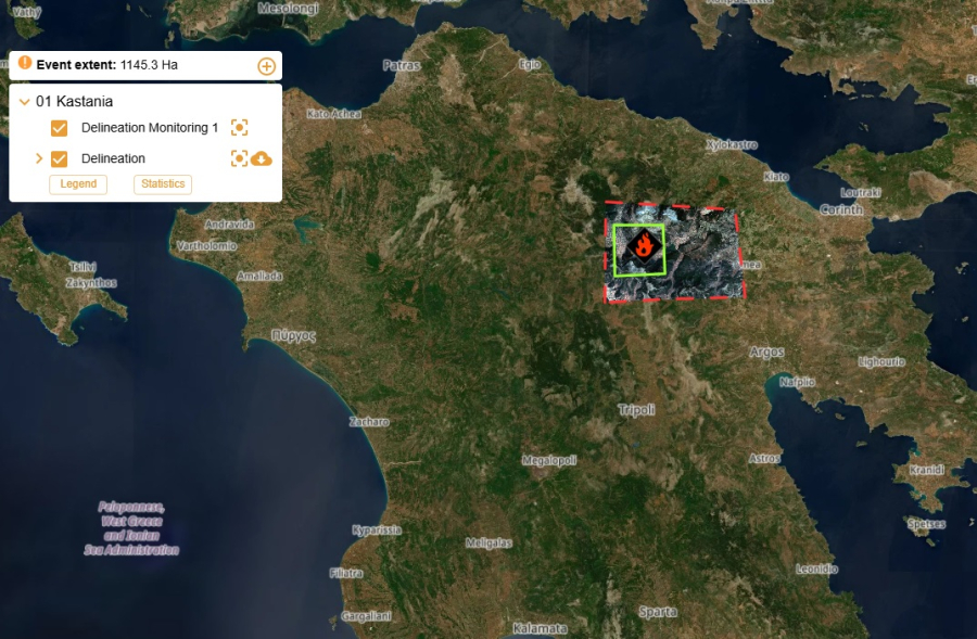 Copernicus: Τραυματισμένη η Πελοπόννησος - Χάθηκαν 11.453 στρεμ. μοναδικού δάσους
