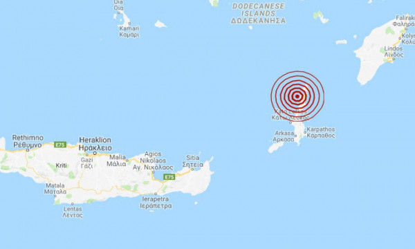 Σεισμός 4,1 Ρίχτερ ταρακούνησε την Κάρπαθο - 'Εγινε αισθητός σε όλο το νησί