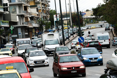Αυξημένη κίνηση στο κέντρο της Αθήνας - Αναλυτικά οι μποτιλιαρισμένοι δρόμοι